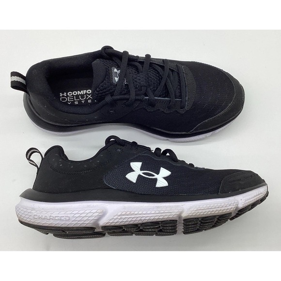 Under Armour Charged Assert 10 3026180-001 Women 8.5 Black Running Shoes - Picture 1 of 10